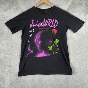 Juice WRLD Shirt Mens Large Black Lucid Dreams 999 Club Rose Hip Hop Streetwear